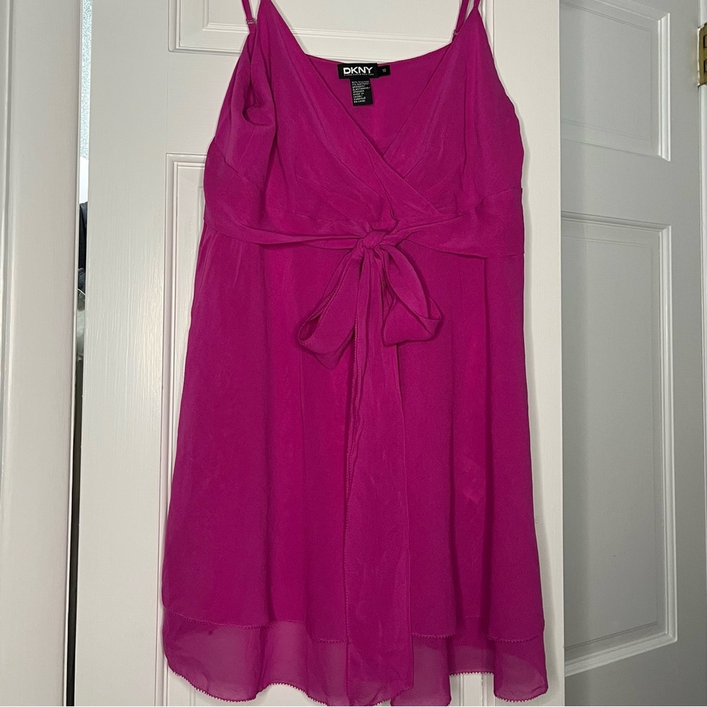 DKNY Pink Camisole Spaghetti Strap Top
